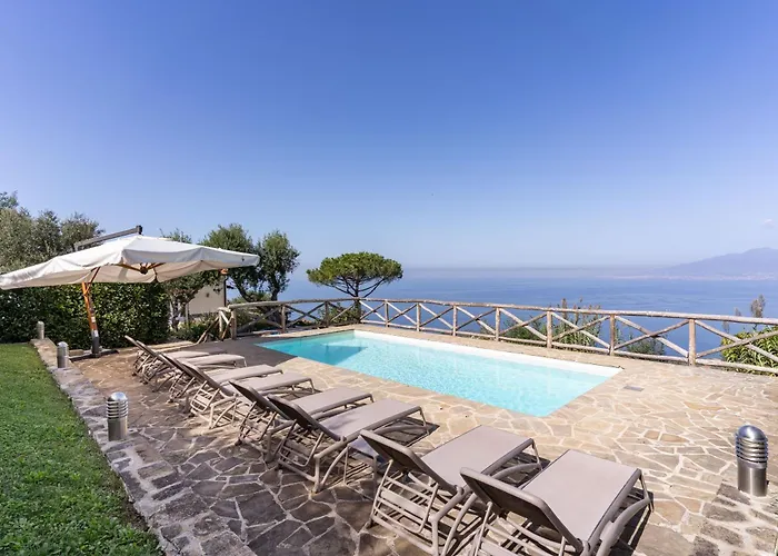 别墅 Giulia Boutique Views Pool And Guest Services By Feeling Italy 索伦托